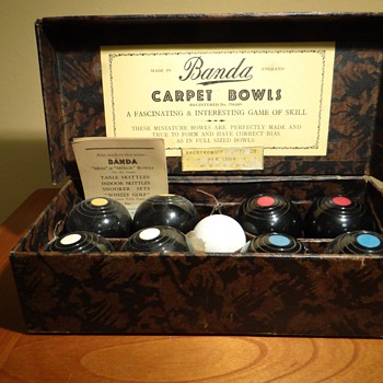 1930S BANDA CARPET BOWLS FOR ABERCROMBIE & FITCH CO. - Games