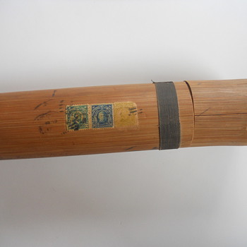 1919 Bamboo Mailing Container From the Philippines