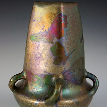 Circa 1905 Frédéric Danton Art Nouveau Handled Ceramic Vase - Art Nouveau