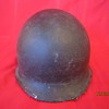Rare USA WWII WW2 Fixed Bales Steel Pot United Carr Helmet w/Hawley Fiber Liner