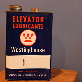Incredibly Unusual Westinghouse Elevator Lubricants Can - Petroliana