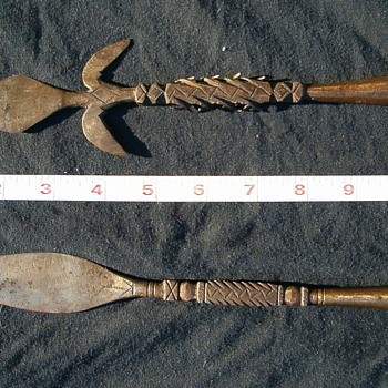 Dad's spear tips - Military and Wartime