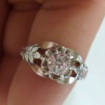 Silver And CZ Ring From The Soviet Union - Fine Jewelry