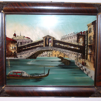 Venice Reverse Painting, Print and foil.....