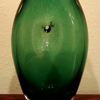 JAMES KINGWELL ‘ICE FIRE’ SIGNED & NUMBERED ART GLASS VASE - Art Glass
