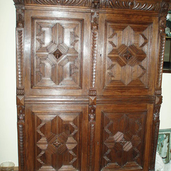Carved Oak Cupboard
