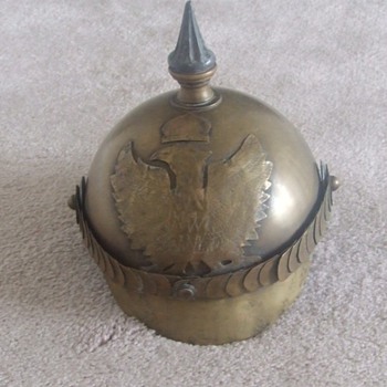Trench Art Spiked Helmet or Pickelhaube - Military and Wartime