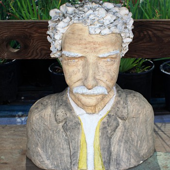 SMIKESELL?? - Pottery Busts of Schweitzer and Einstein?