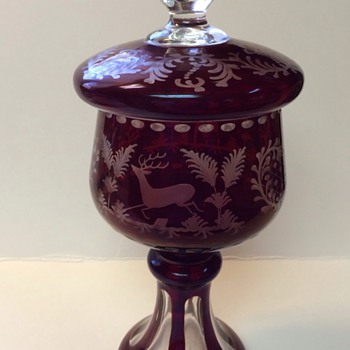 bohemian glass dish? - Art Glass