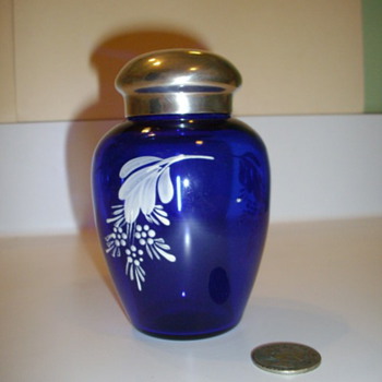 Cobalt Blue Glass Urn, Cremation? - Tobacciana