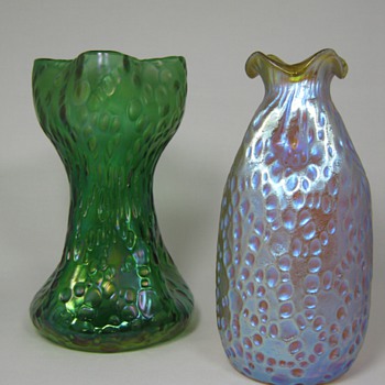 Loetz Diaspora Vases Creta and Candia Silberiris - Art Glass