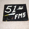 51st Fighter Wing metal Trench Art sign