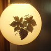 Hand painted vintage hanging lamp