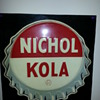 Nichol Kola 1930s bottle cap sign