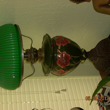 antique oil lamp  - Lamps