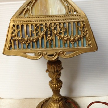 small slag? glass lamp - Lamps