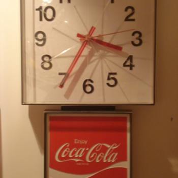 60's Coca Cola Wall Clock