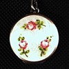 Sterling Guilloche enamel locket