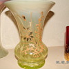 Phosphorus glass with red rim/enamel design (need help to i.d.)