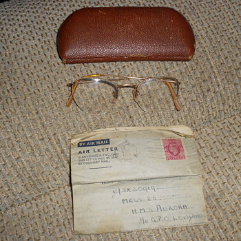 ww2 hms aurora love letter to mr E.singleton from miss I.riding. 