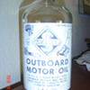 Skelly, Glass, One Quart Oil Bottle with Painted Labels