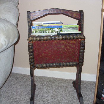 OLD TRAMP MAGAZINE RACK