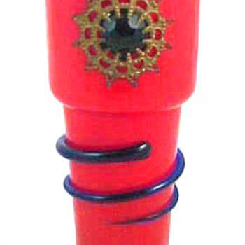 KRALIK SERPENT VASE AND BOHEMIAN FAIRY LAMPS. - Art Glass