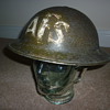 British WW11 Auxiliary Fire Service steel helmet.