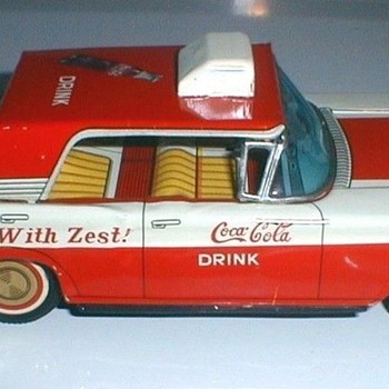 1960's taiyo Japan friction Coca-Cola car - Coca-Cola