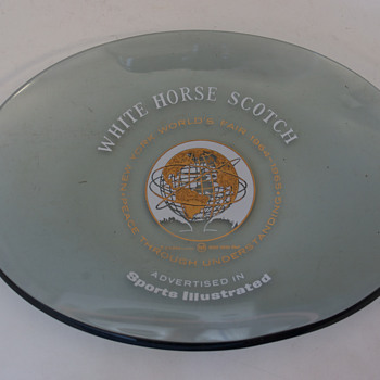 1964-65 New York World's Fair…White Horse Scotch Dish - Advertising