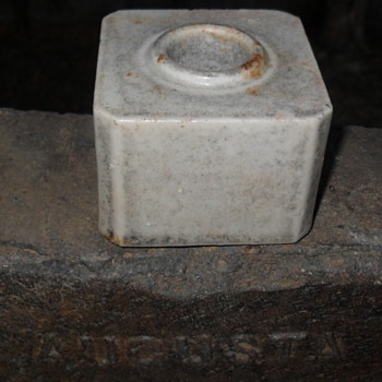 Antique Citizens Bank Augusta Ga Inkwell Dug out of Augusta Ga Common?  Has anyone ever seen one?