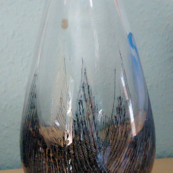 Rare large Elsa Söderberg vase for Hovmantorp - Art Glass