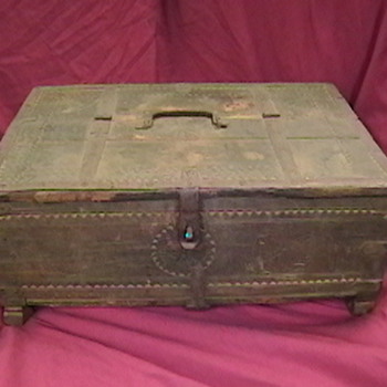 Very Old Decorated Wooden Box
