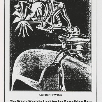 Action Twins Ad and Patent