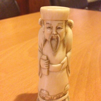 I nice old ivory wise man figure  - Asian