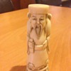I nice old ivory wise man figure 
