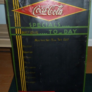 Coke Daily Specials Tin Signs