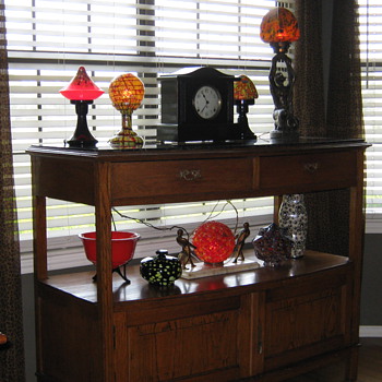 MY COLLECTION OF ART DECO CZECH GLASS LAMPS CA. 1920'S 30'S - Art Glass