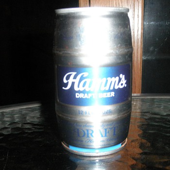 Hamm's Keg-shaped can