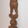 Folk Art Sculpture of a Man a Ball and a Cage Whimsey or Whimsy collection Jim Linderman