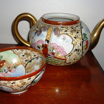 Asian Tea Pot and Tea Cup - Asian