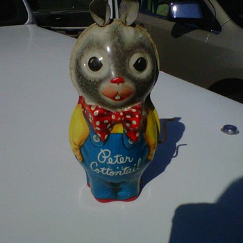 Peter Cotton Tail Tin Toy