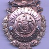 14K gold Chief of Police badge Central Railroad Co. of New Jersey of Chief Joshua B. Gray