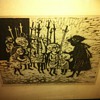 Little Worshippers - Steve Vasiliou - Original Pen and Ink