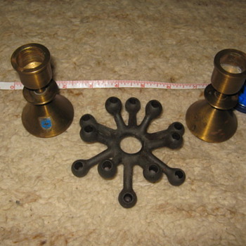 Mid-Century Scandinavian candle holders: Dansk spider & Bollnaes