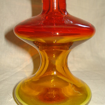 ORANGE/YELLOW BOTTLE? - Art Glass