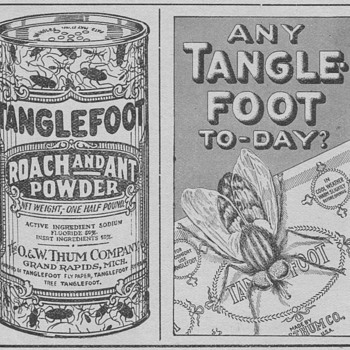 1921 - Tanglefoot Ant & Roach Powder Advertisement
