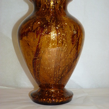 Kralik golden amber  - Art Glass