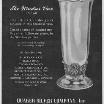 1950 Quaker Silver Advertisement