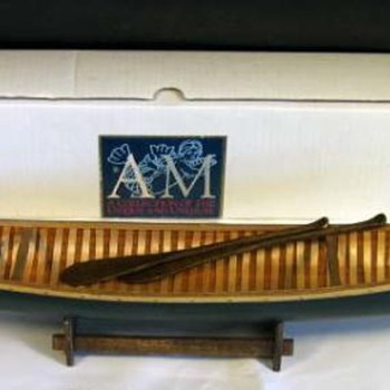 what NOT to buy when thinking of collecting 'salesman's sample', 'factory display' or Native American canoe models - Advertising